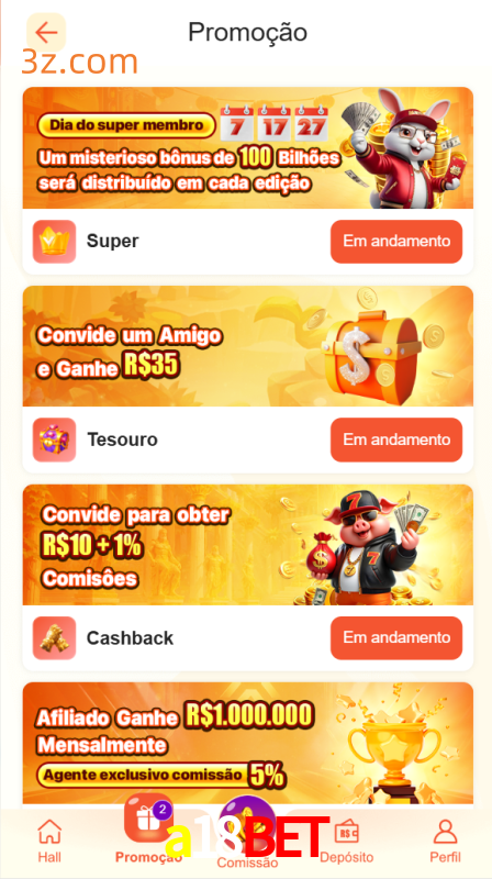 Bônus e Promoções